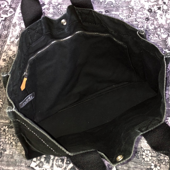 Hermès AUTHENTIC Black & White Stitch Toile Fourre Tout MM Large Canvas Tote Bag - Picture 13 of 16